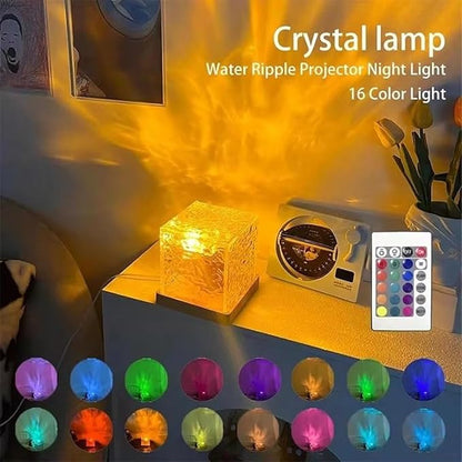 LED 3D Ocean Wave Projector Night Lamp
